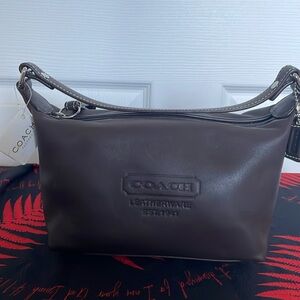 Coach dark brown mini purse